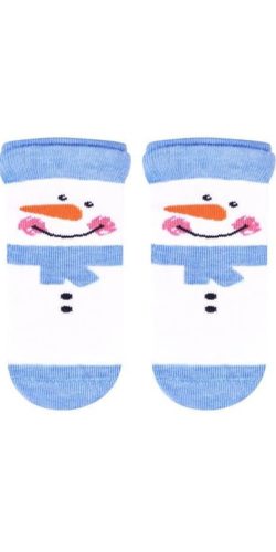 Calzini natalizi per neonati 0-3 anni in cotone Pupazzo di neve