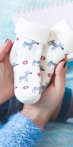 3 paia di calzini natalizi in caldo cotone bambini 1-3 anni assortiti