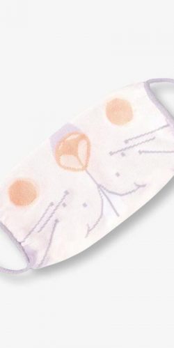Mascherina lavabile per bambini in tessuto Oeko-tex Coniglietto